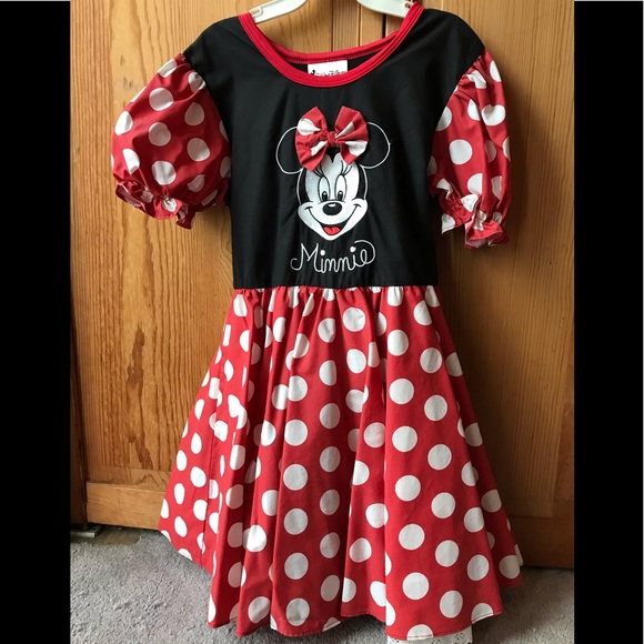 Authentic Disney Minnie Mouse Dress for Girl. Size M 7 9 - Picture 1 of 5